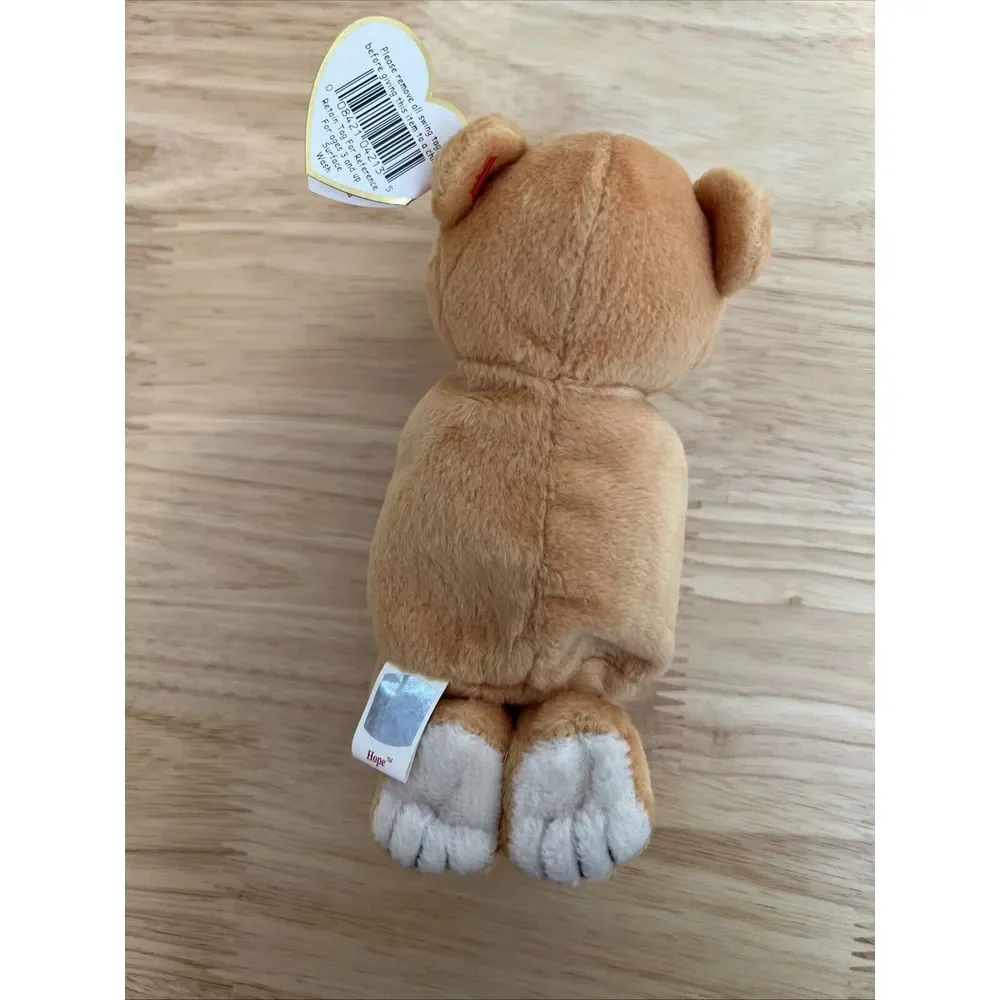 Rare Beanie Baby - Hope the Praying Bear - 1998/1999 -‎ Mint with Tag Errors